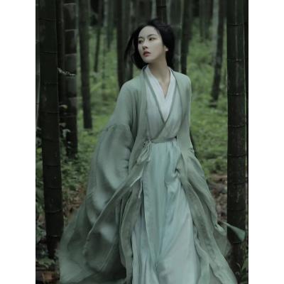 棠临阁汉服古装女新飘逸超仙气中国风日常可穿交领襦裙全套连衣裙