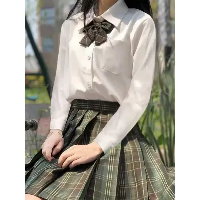 森中律jk制服裙子正版秋季日系原创学院风校供感百褶裙套装女