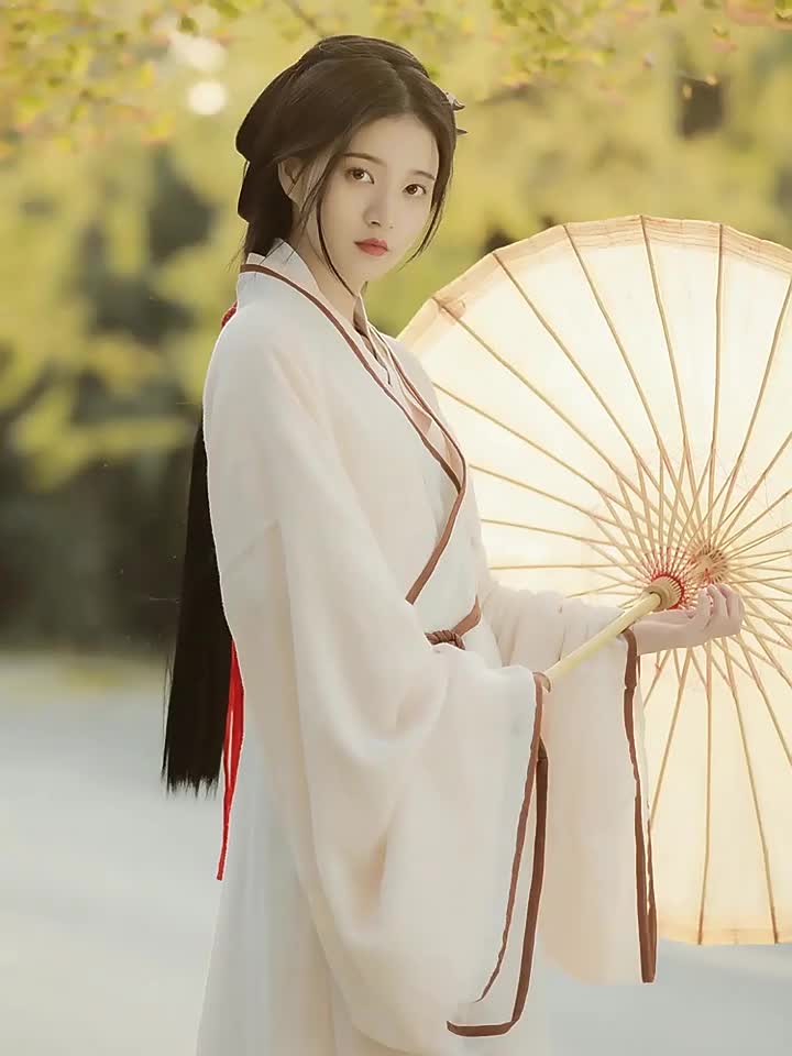 汉服女秋季魏晋制南北朝古装小个子古风飘逸上班穿广袖流仙裙春秋