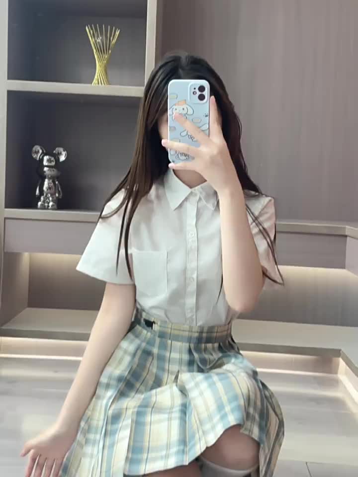 柠檬海盐jk制服裙原创正版校供格裙百褶裙套装日系学院风半身裙子