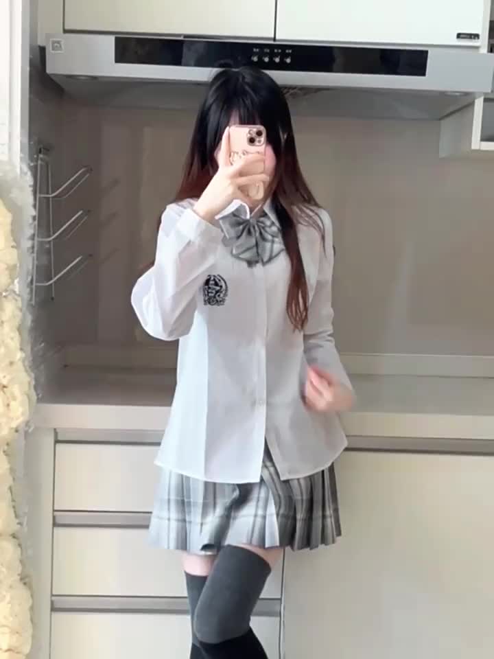 jk制服格裙原创正版秋季日系学院风校供百褶裙半身短裙裙子套装女